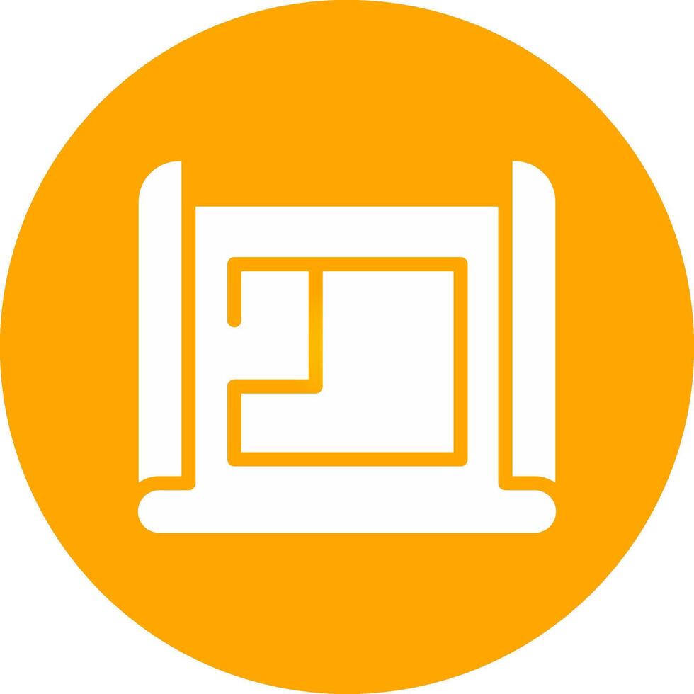 Glyph Circle Gradient Design vector
