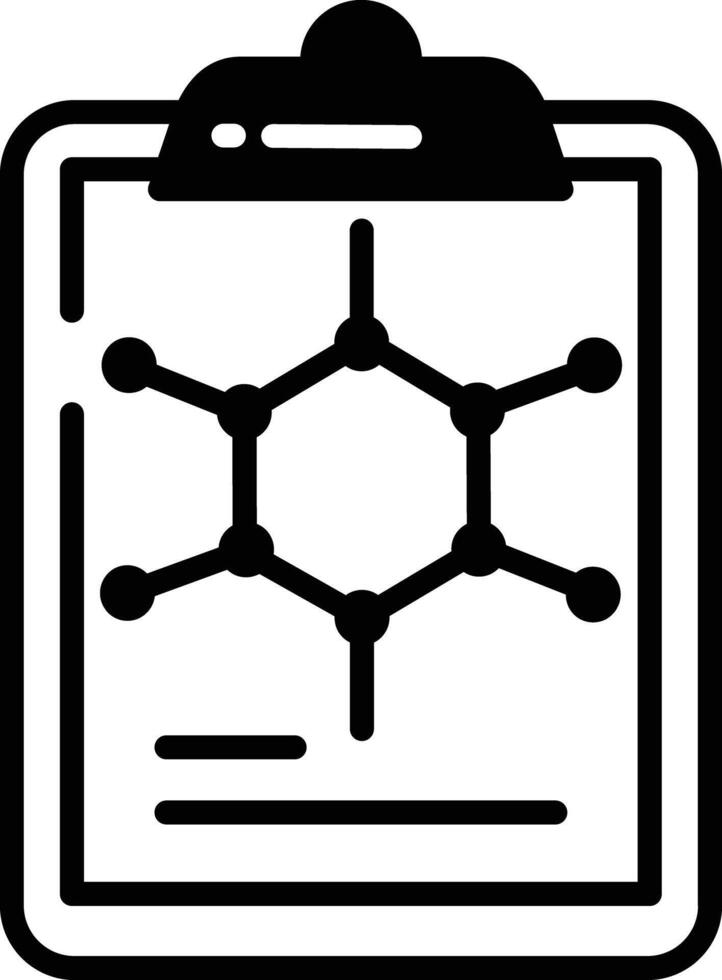 Sheet glyph and line vector illustration