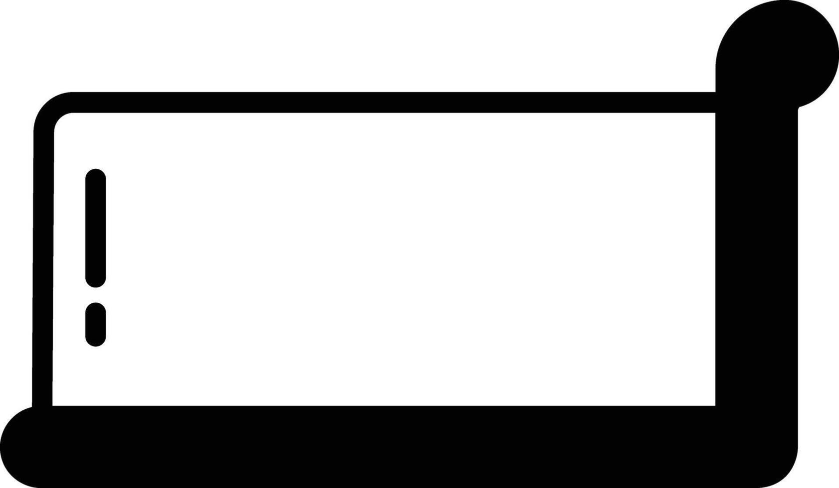 Melktert glyph and line vector illustration
