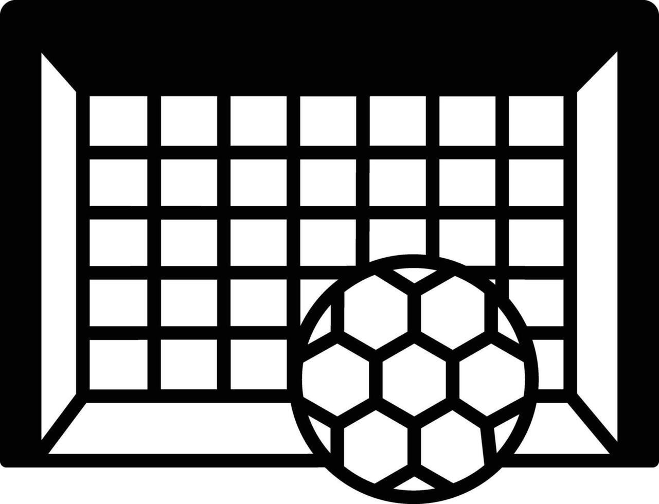 Soccer glyph and line vector illustration