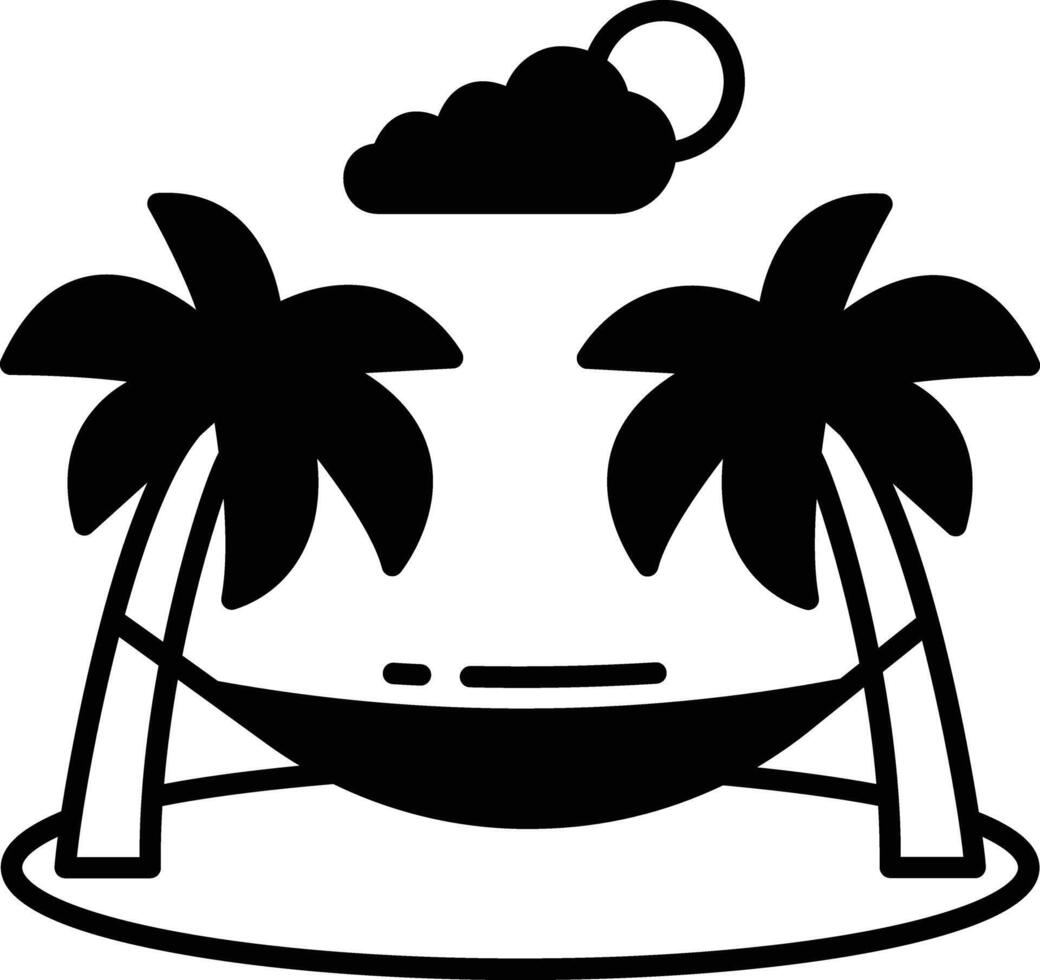 Fruit salad glyph and line vector illustration