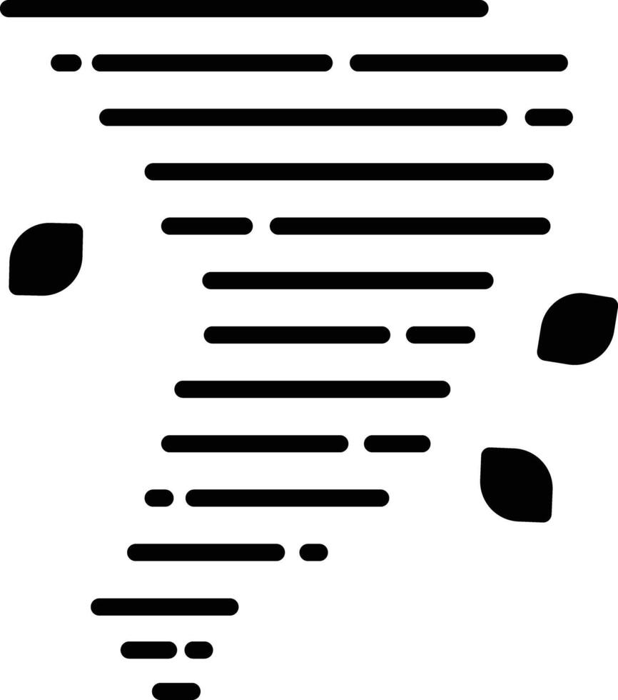 Tornado glyph and line vector illustration