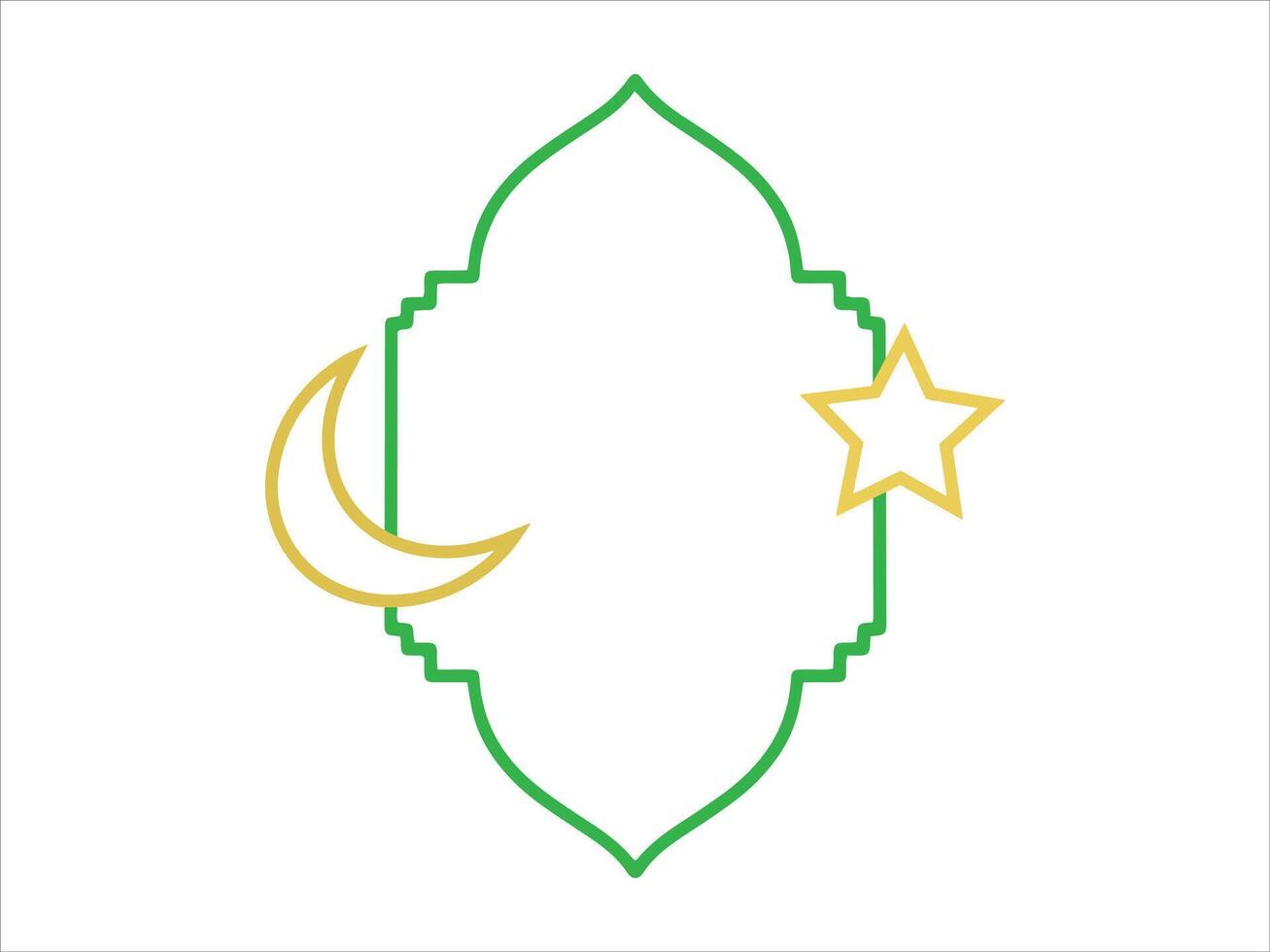 Eid Al Fitr Frame Background vector