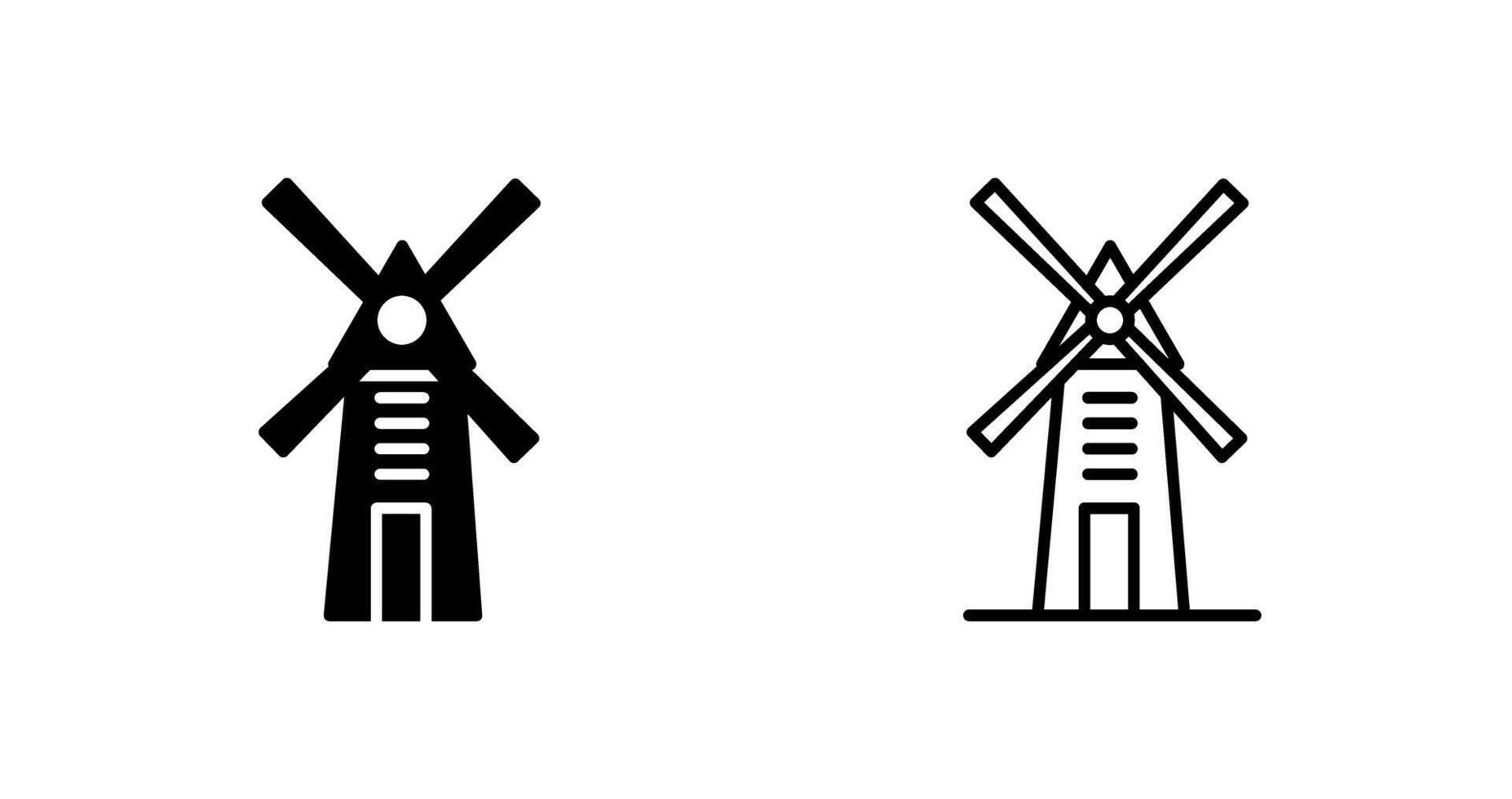 Windmill Vector Icon