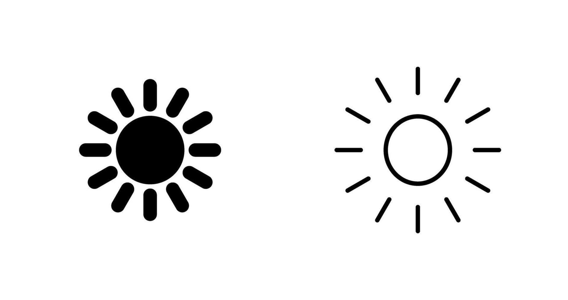 Sun Vector Icon