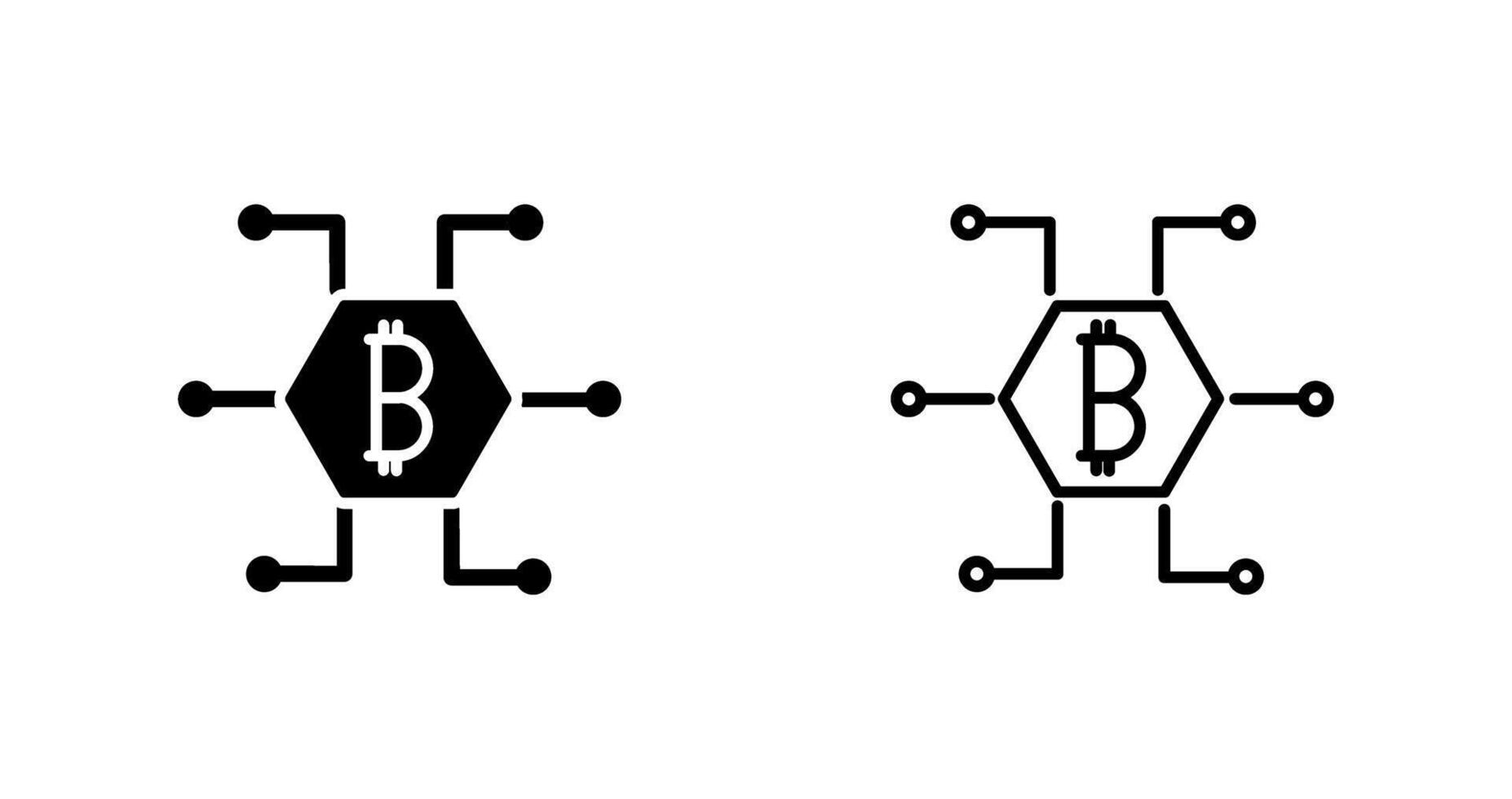 icono de vector de bitcoin