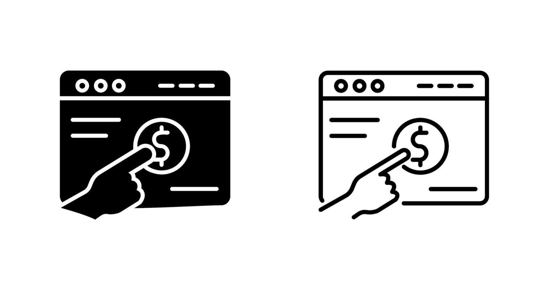 Pay Per Click Vector Icon