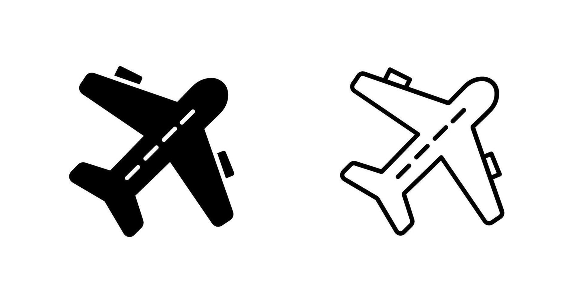 icono de vector de vuelo de avión