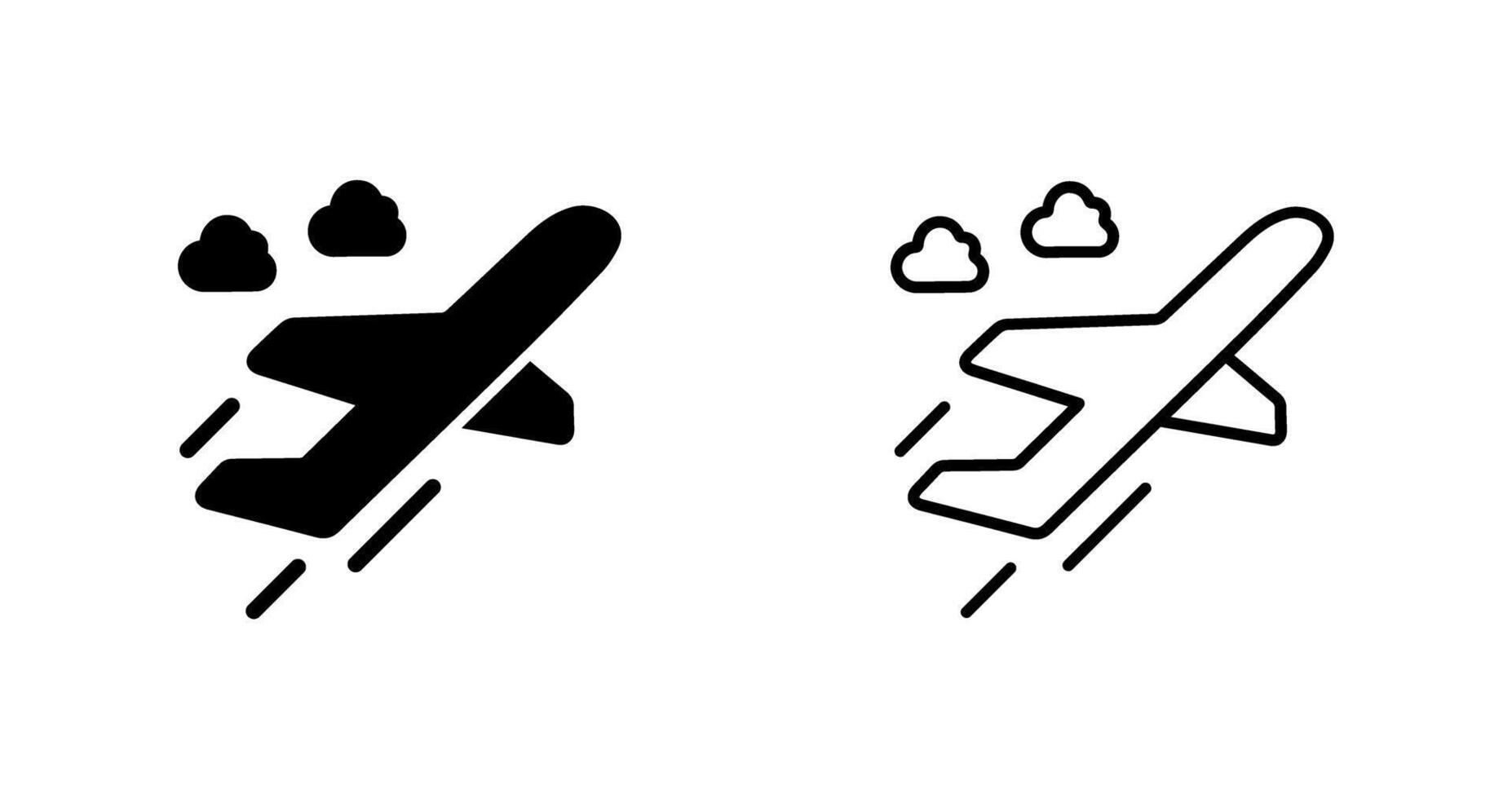 Flight Takeoff Vector Icon