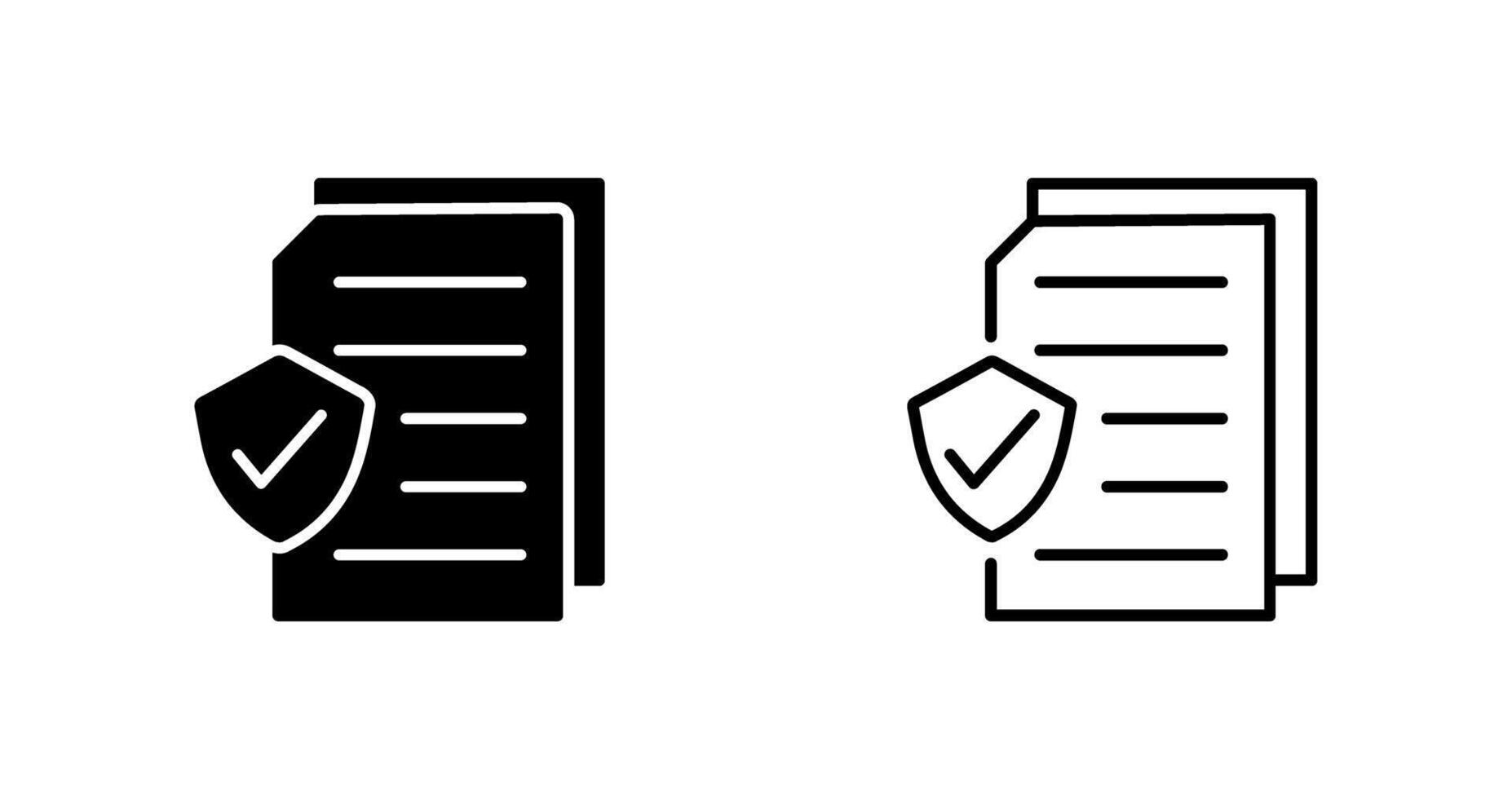 Secure Document Vector Icon