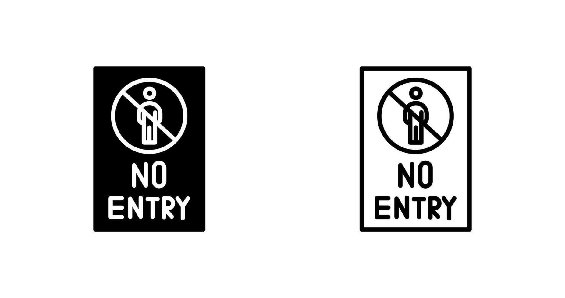 No Entry Sign Vector Icon