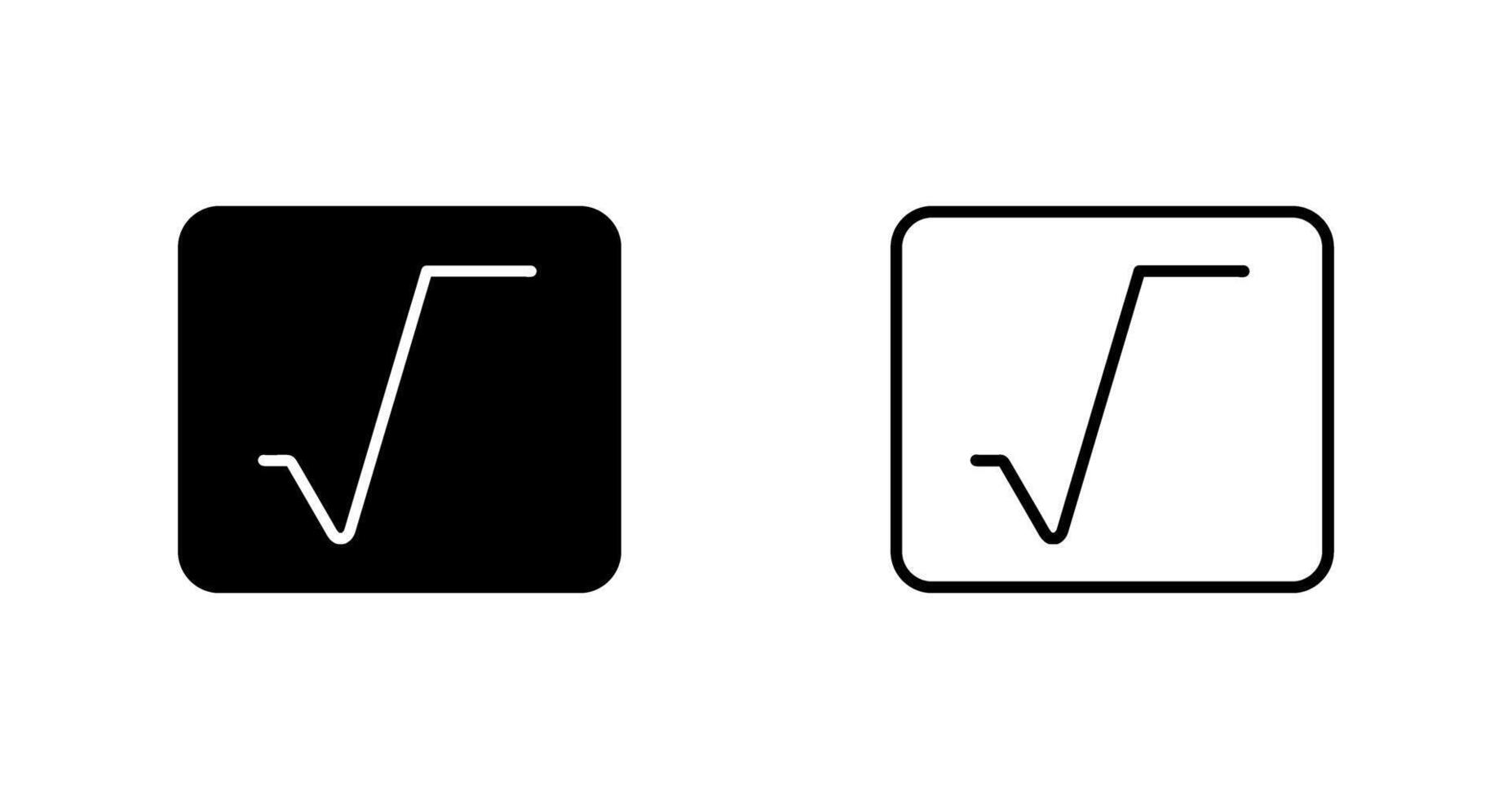 Square Root Vector Icon