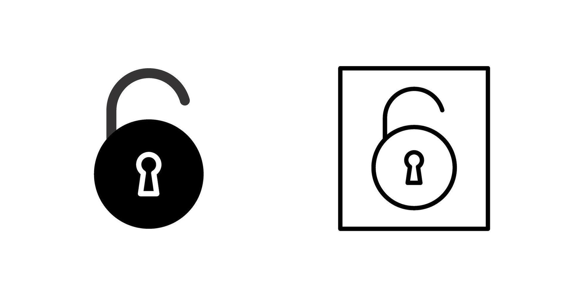 Open Lock Vector Icon