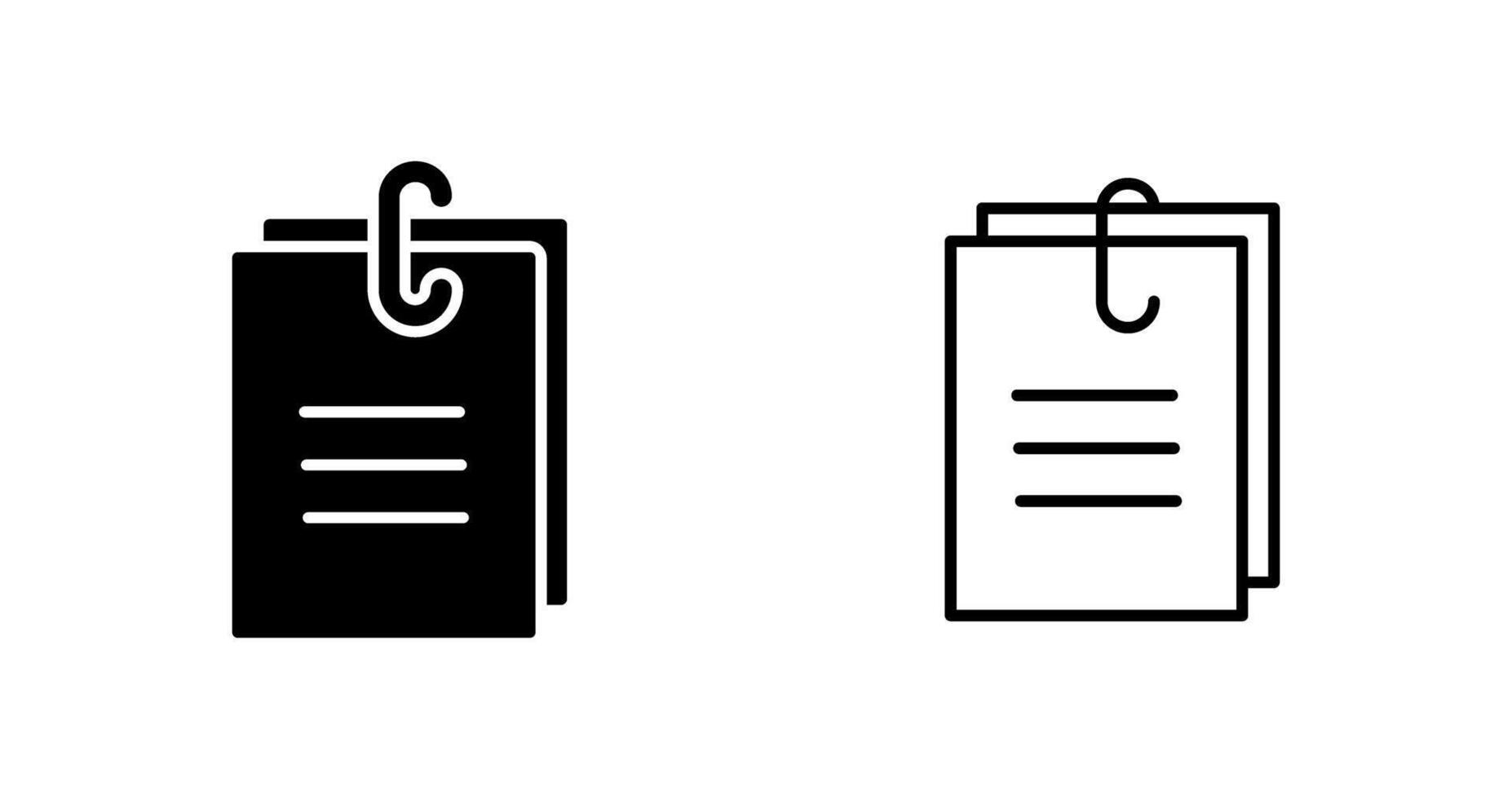 Paper Clip Vector Icon
