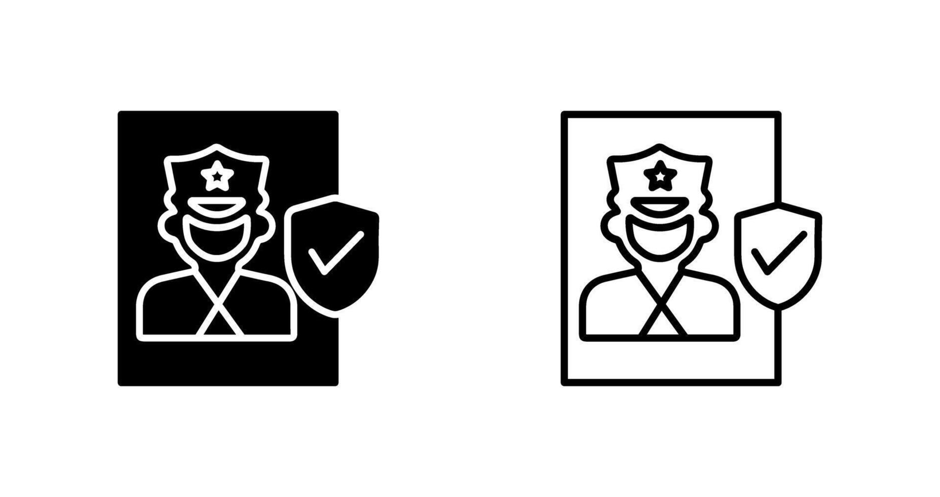 Cinema Security Guard Vector Icon