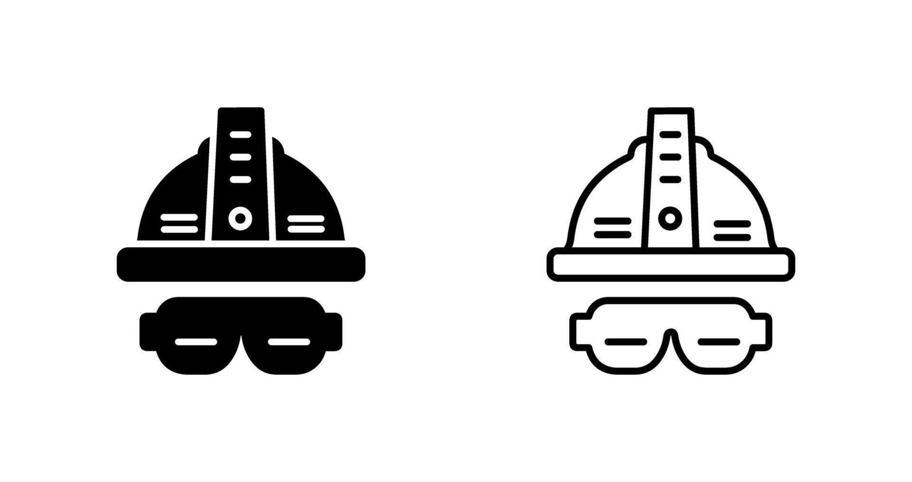 Glasses And Helmet Vector Icon