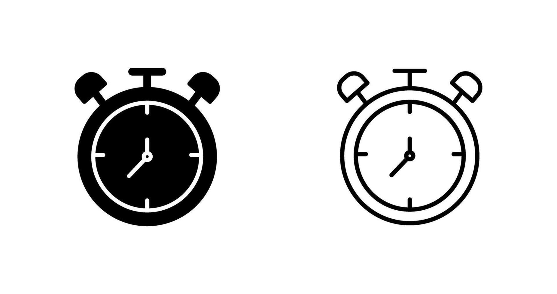 Large Clock Vector Icon