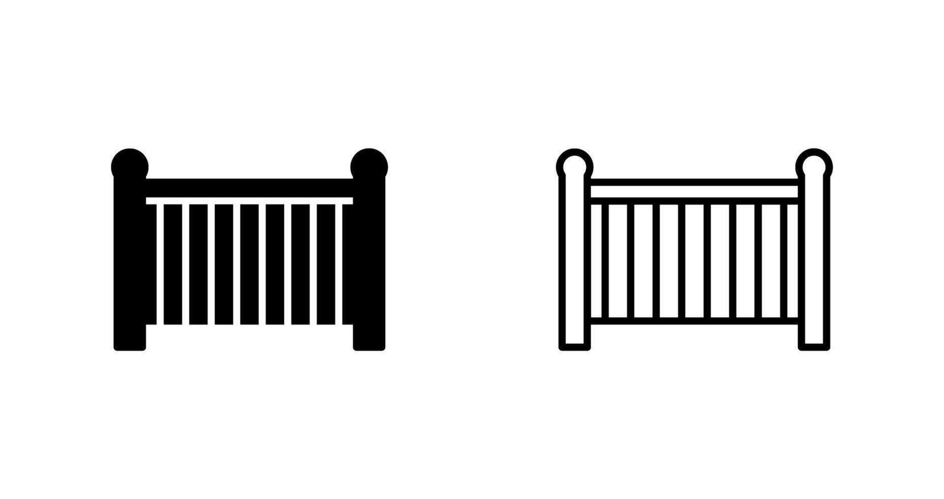 Baby Cot Vector Icon