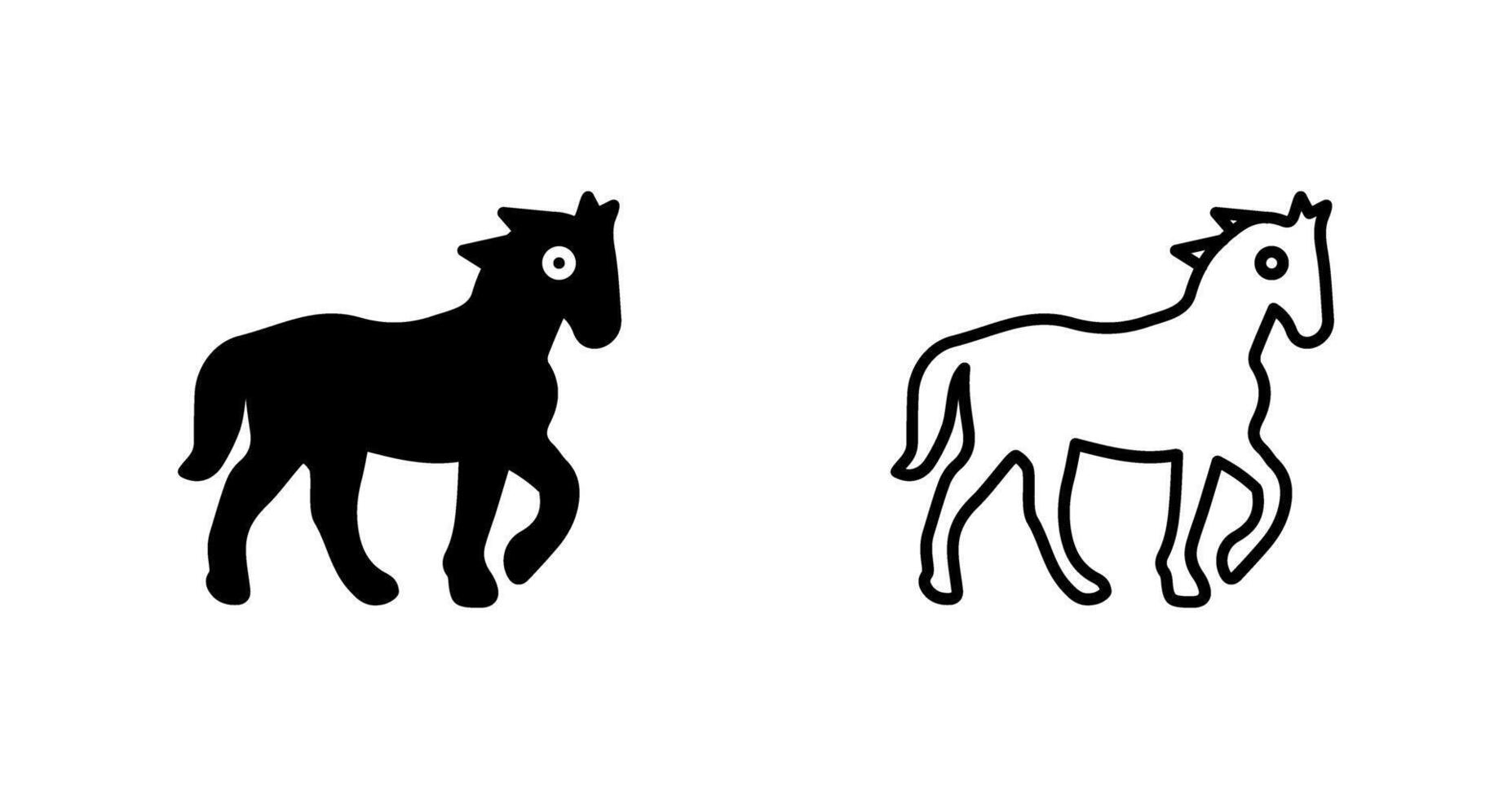 icono de vector de caballo