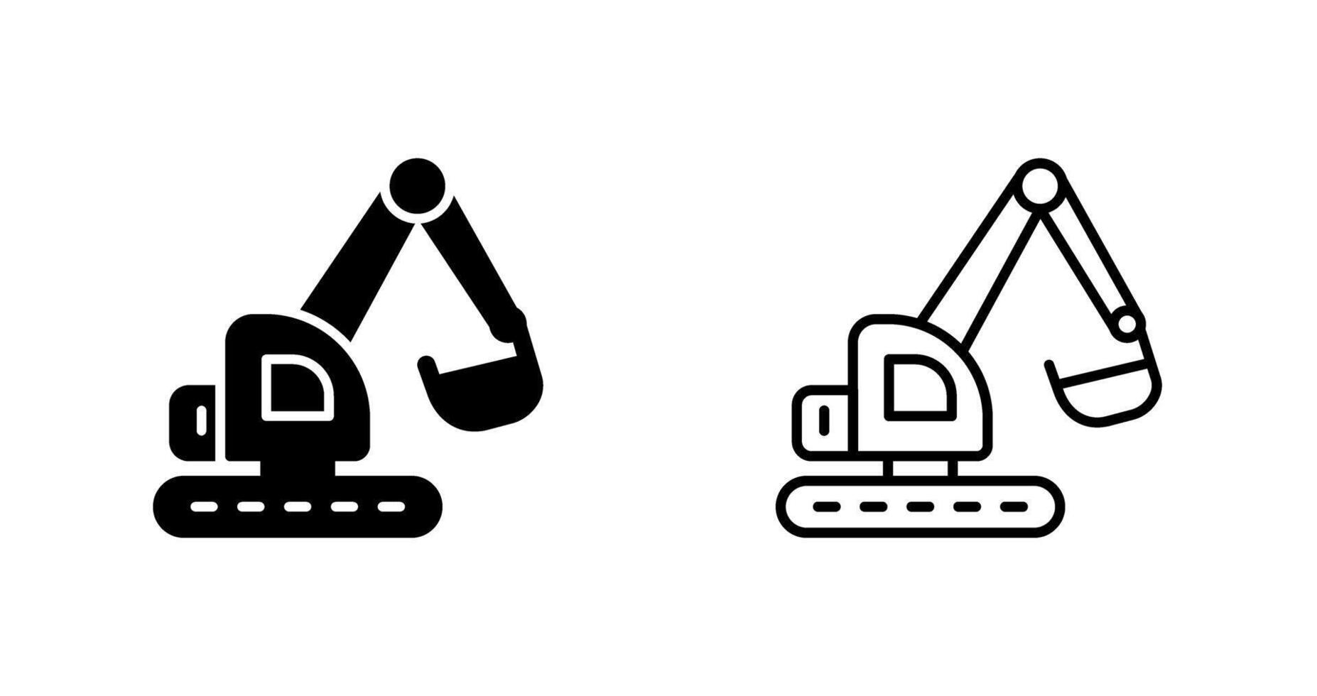 Excavator Vector Icon