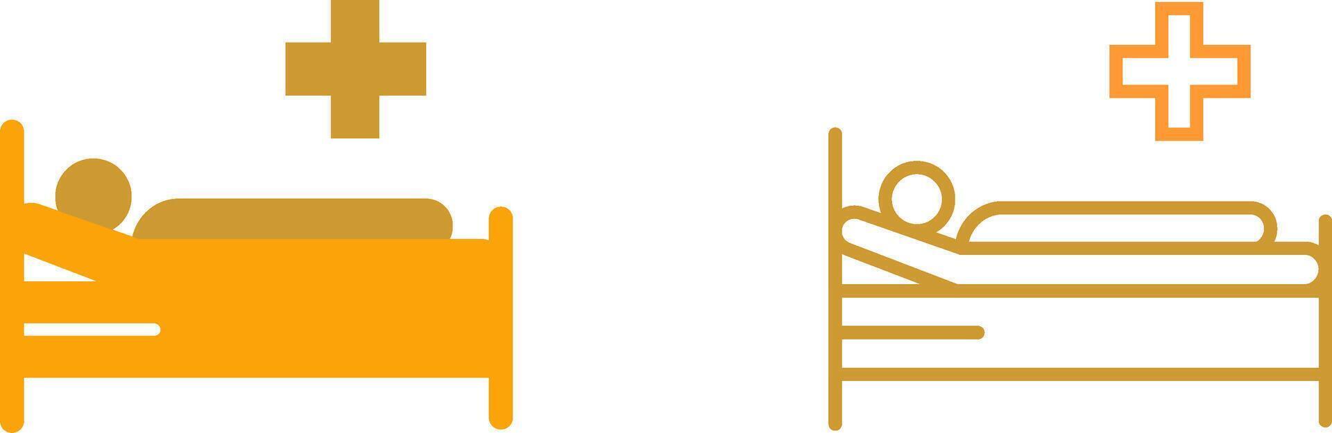 Patient Bed Vector Icon