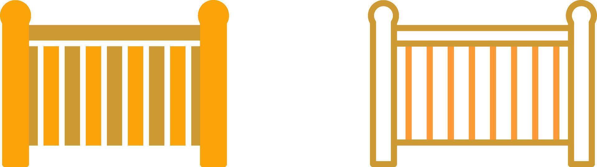 Baby Cot Vector Icon