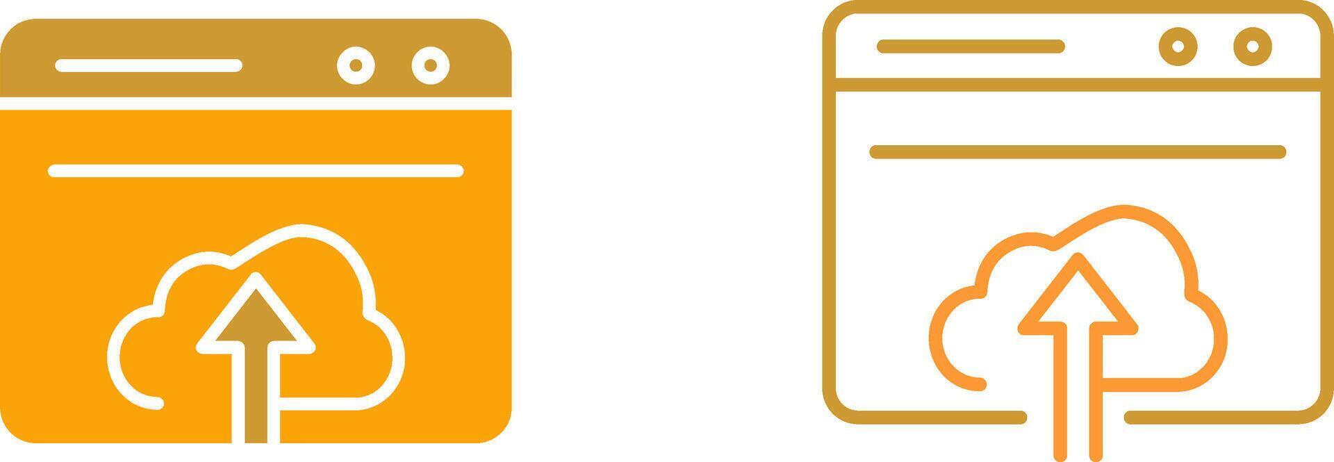 Upload Web Vector Icon