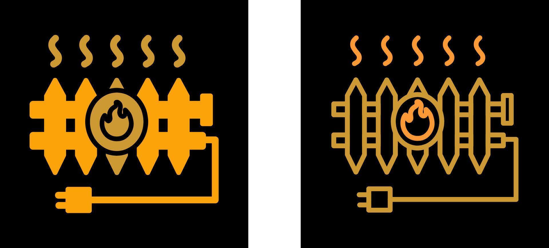 Heat Radiator Vector Icon