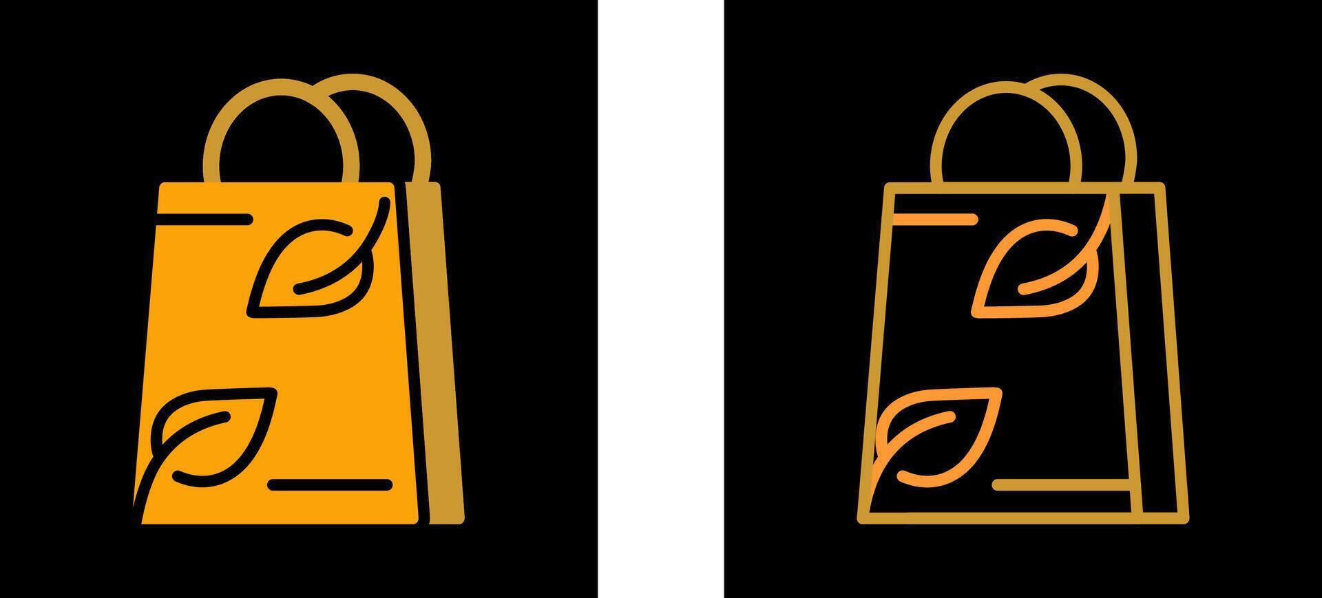 Ecology Bag Vector Icon