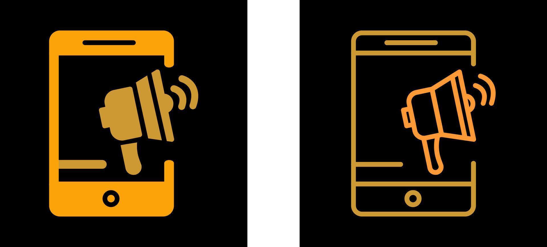 Mobile Advertising Vector Icon