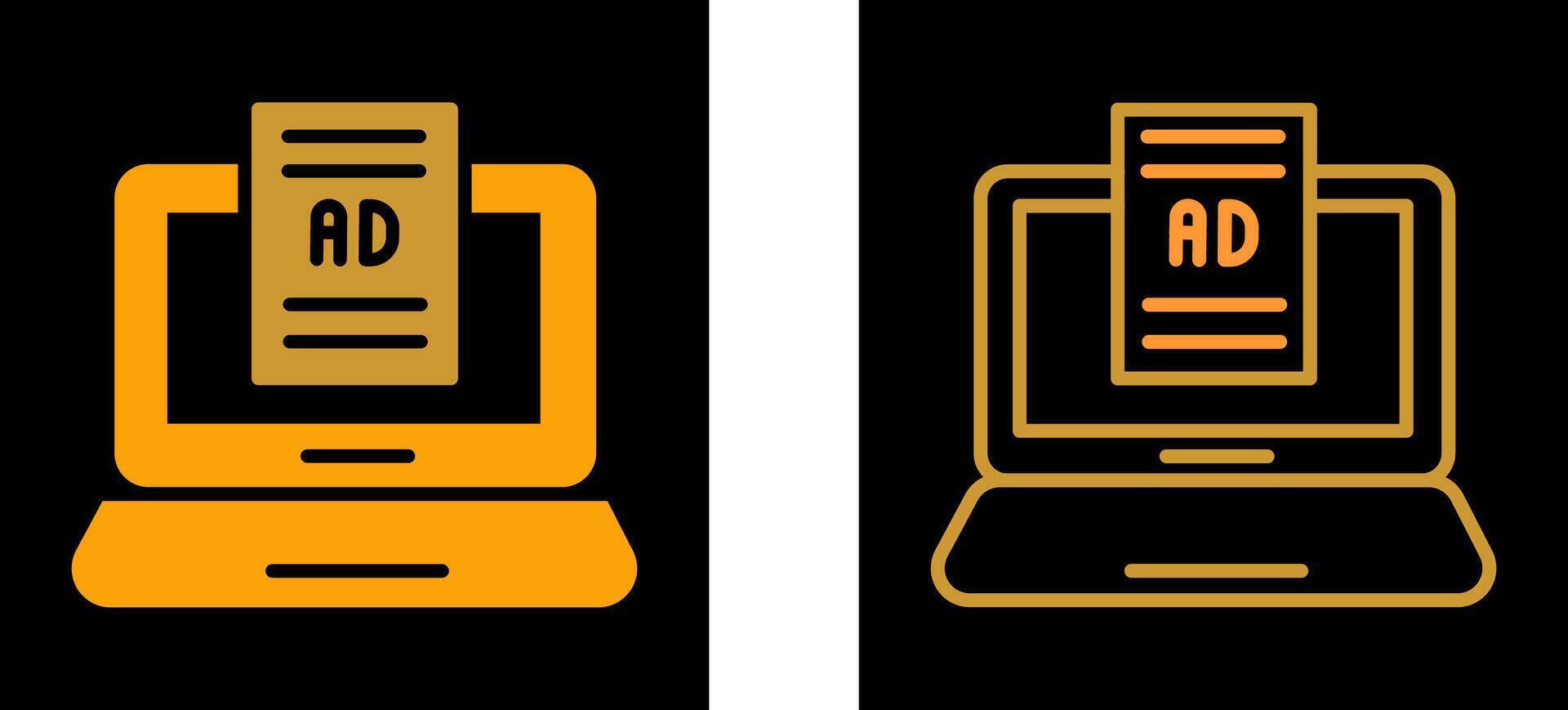 Internet Ads Vector Icon