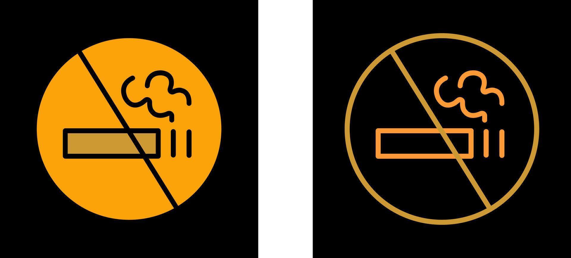 No Smoking Sign Vector Icon