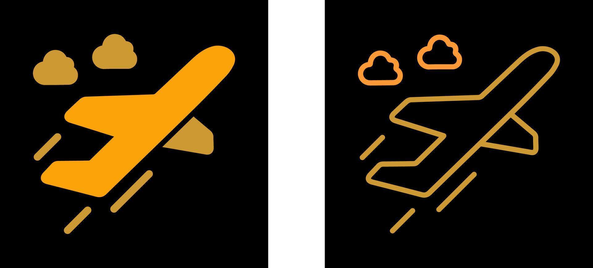 Flight Takeoff Vector Icon