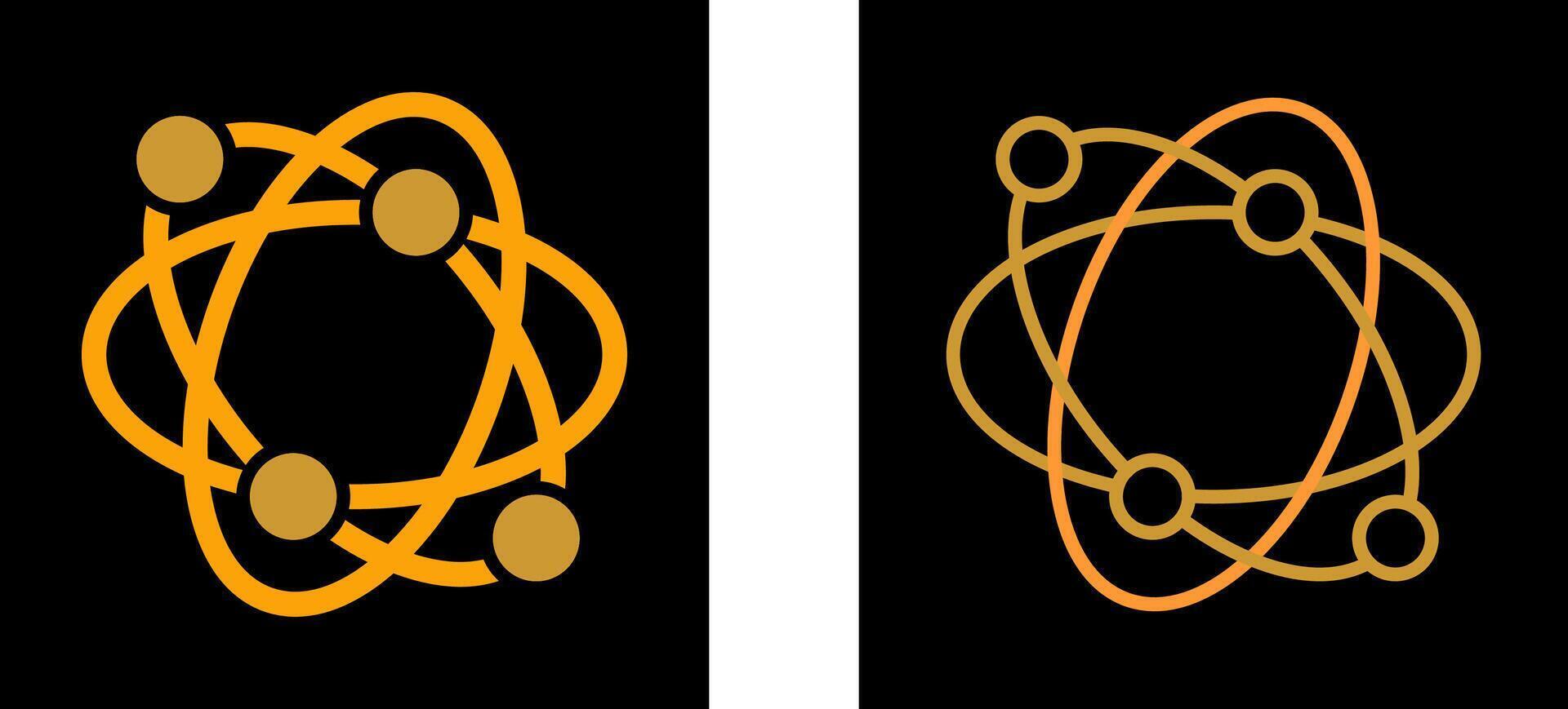 Atomic Structure Vector Icon