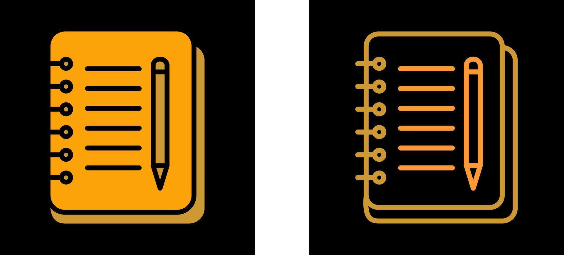 Notebook And Pen Vector Icon