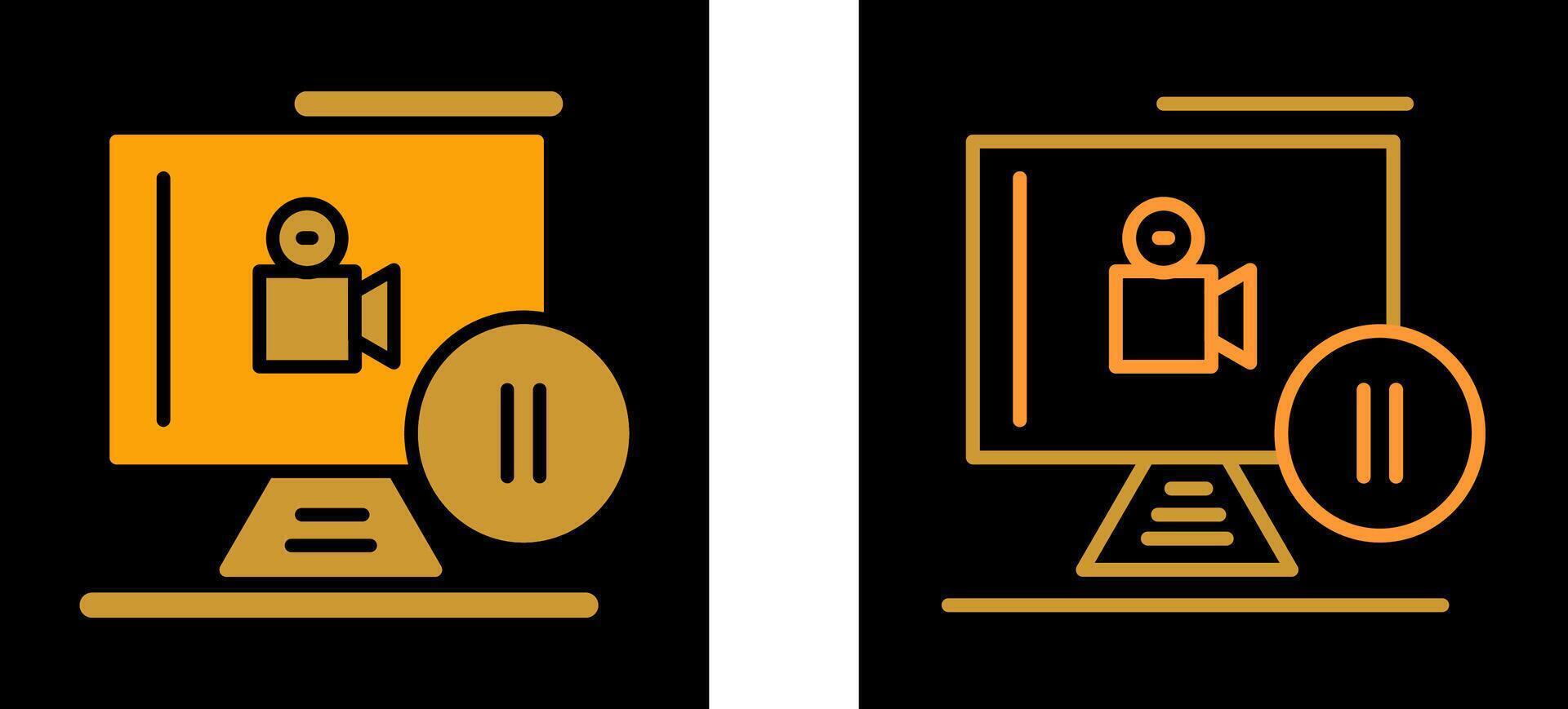 Pause Button Vector Icon