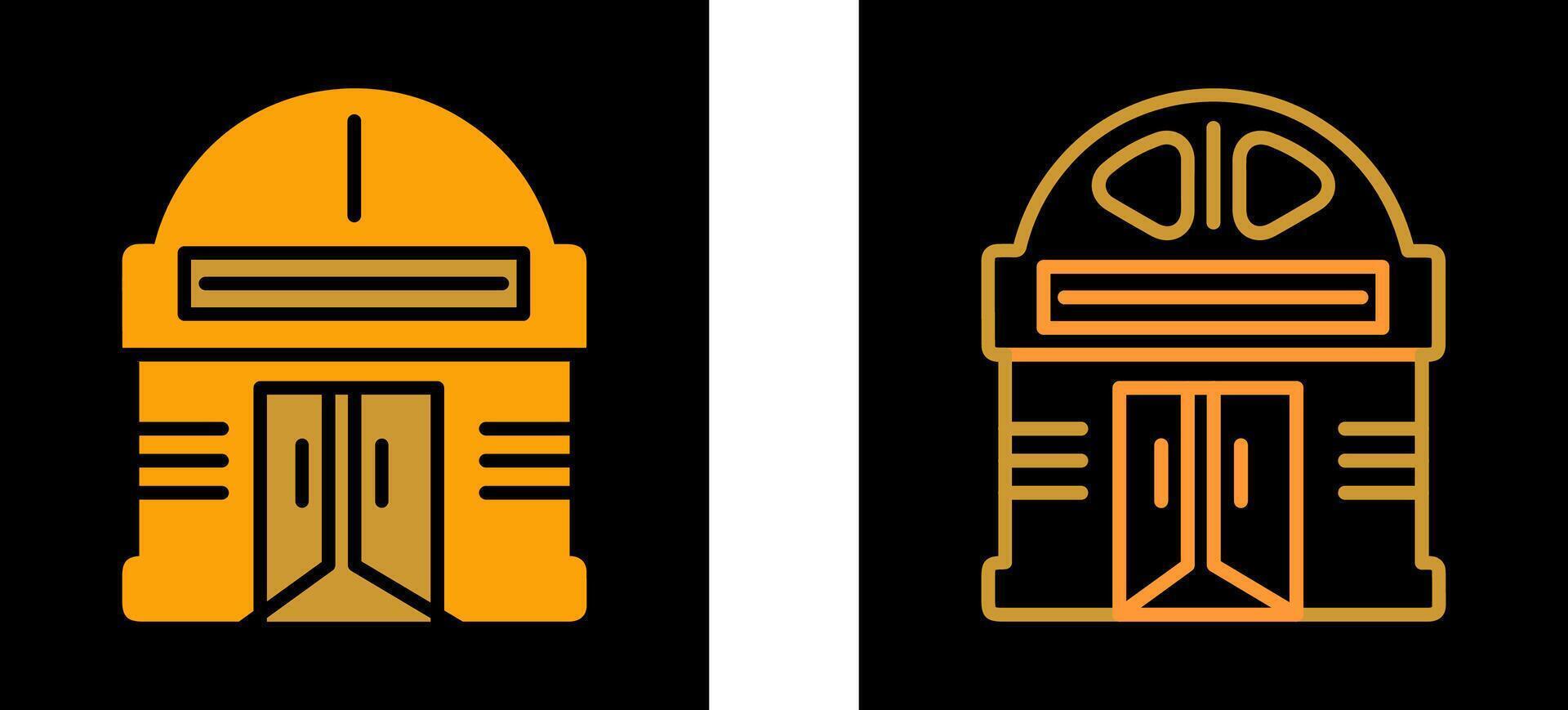 Building Cinema Vector Icon