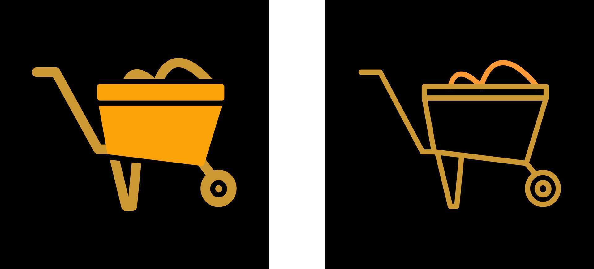 Wheelbarrow Vector Icon