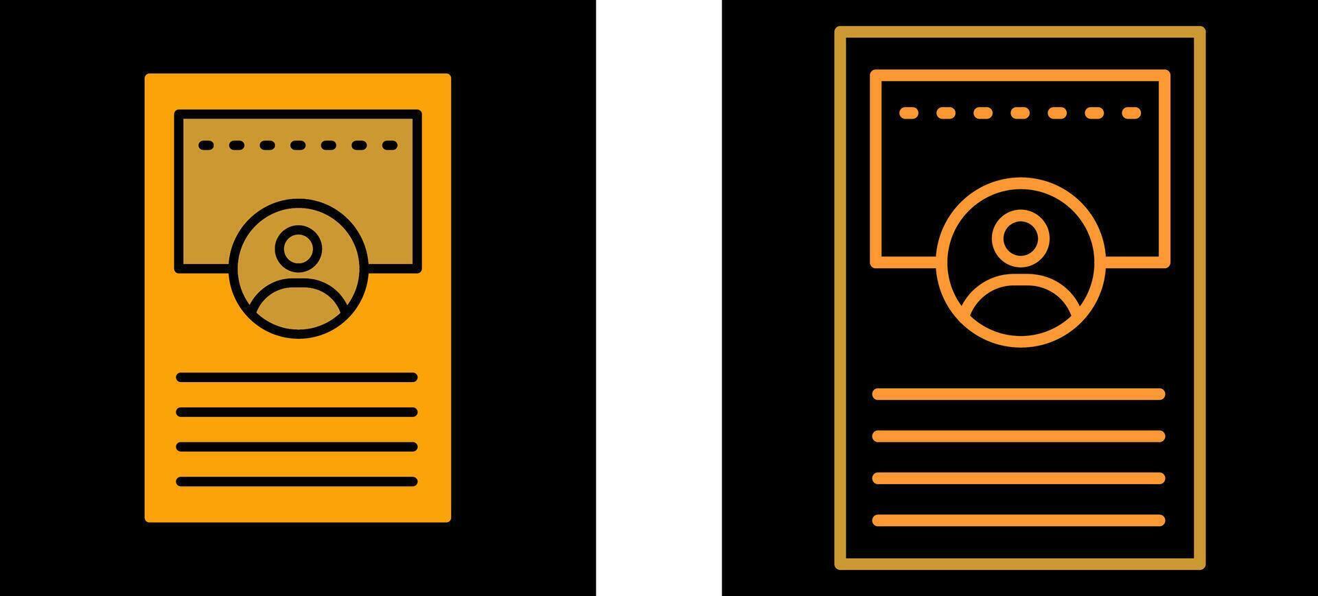 Profile Vector Icon