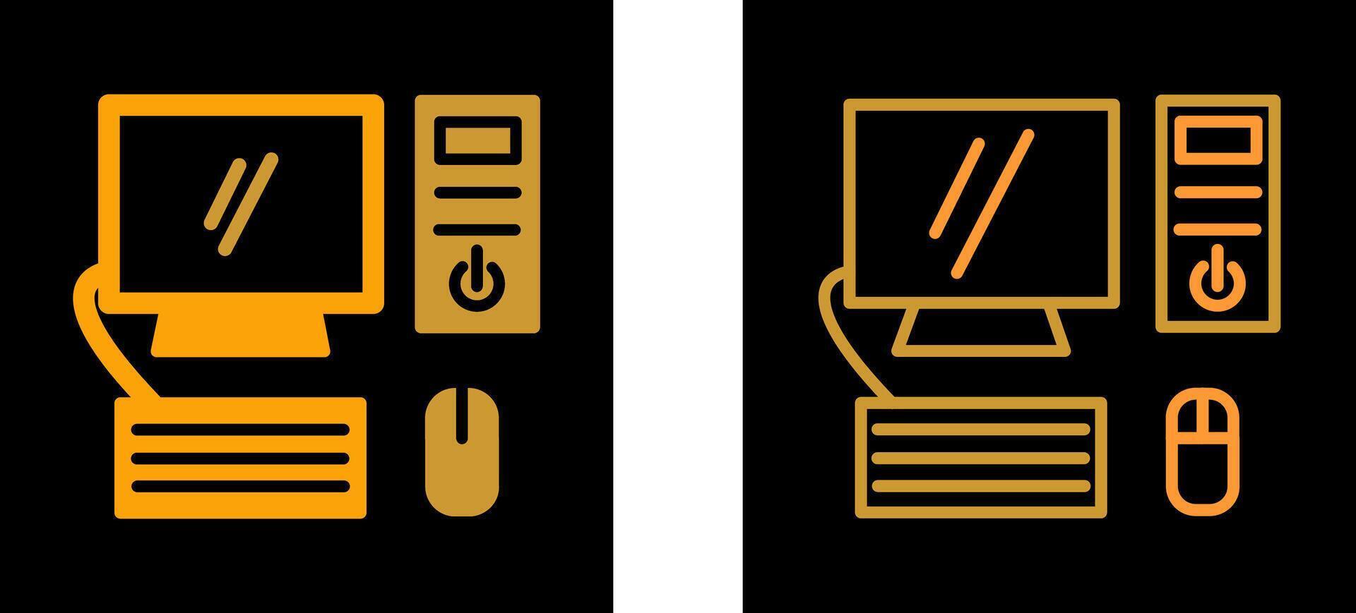 Computer Vector Icon