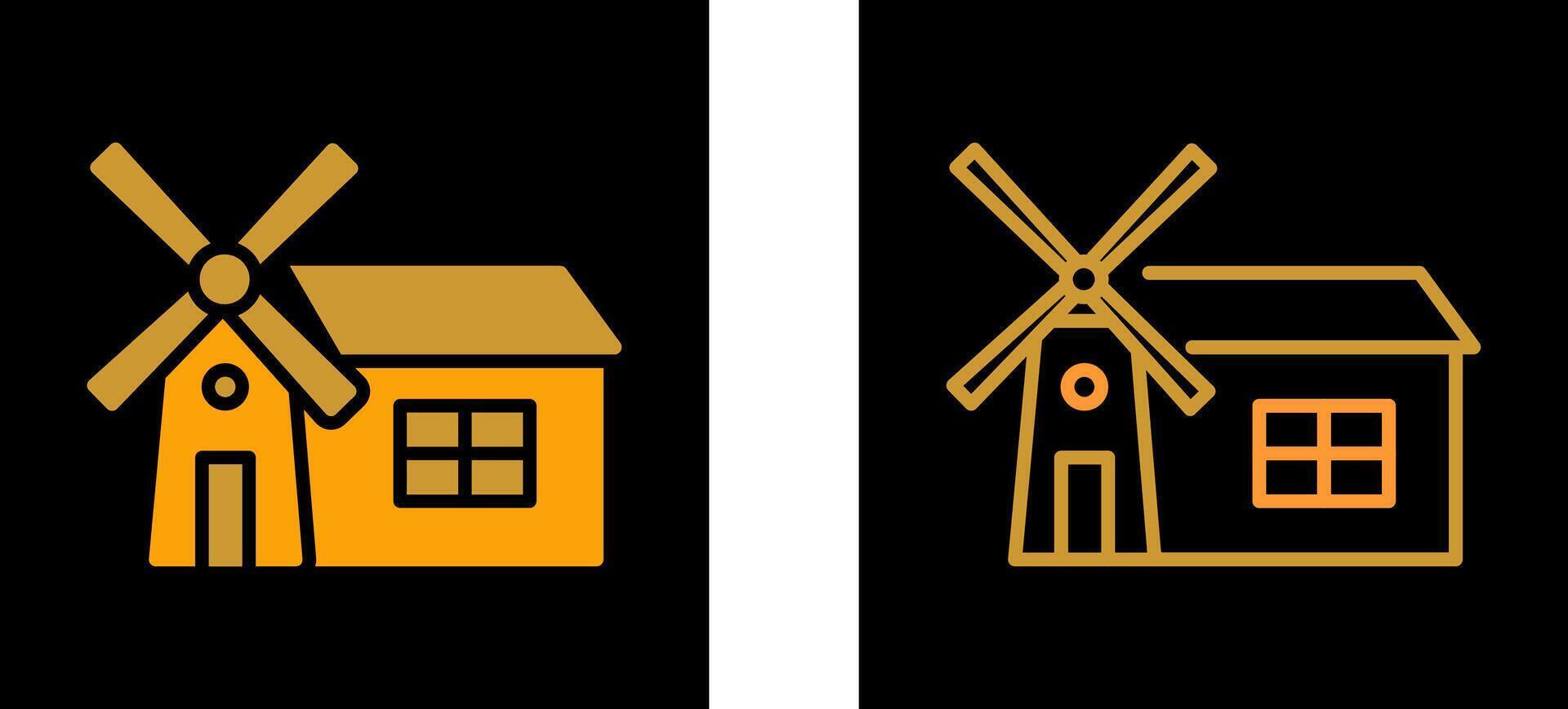 Windmill Vector Icon