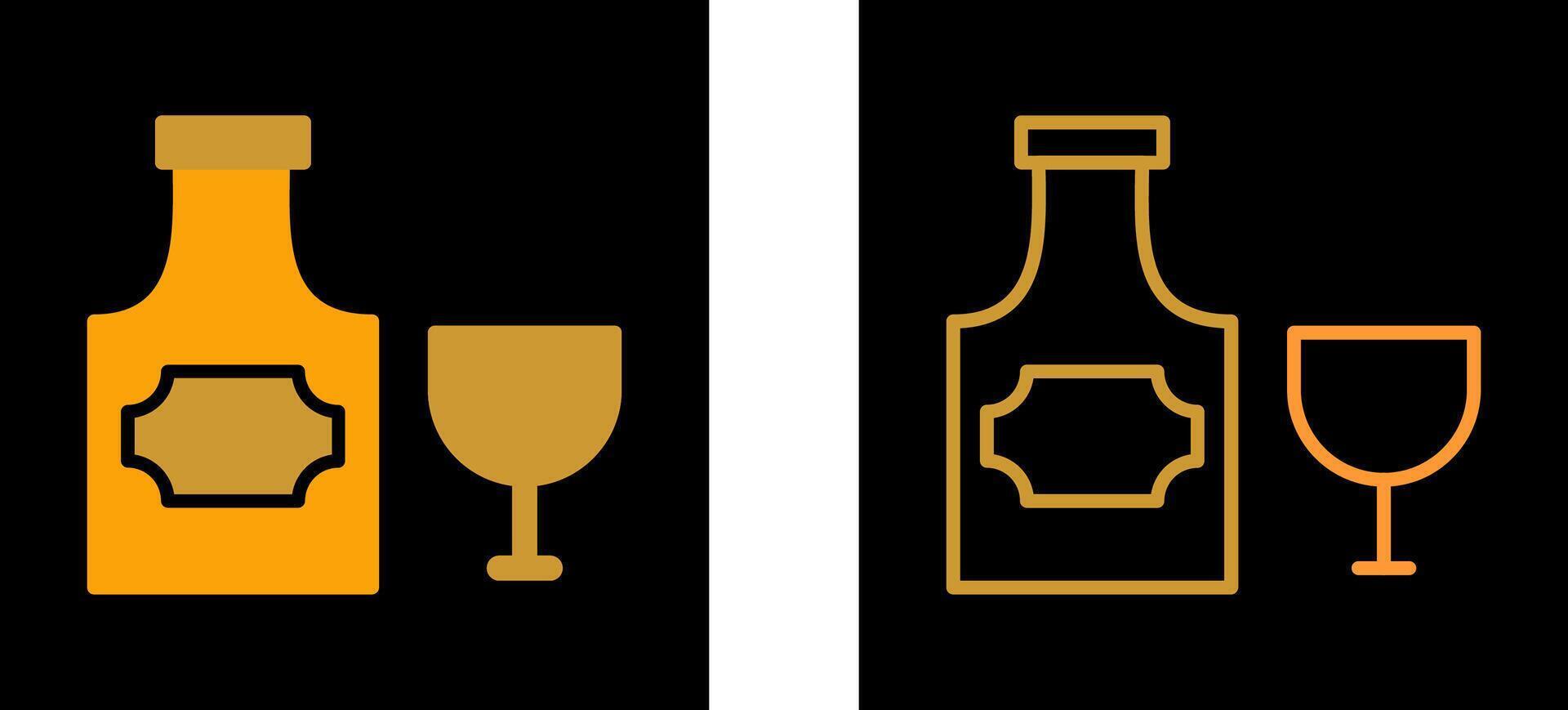 Bottle of Rum Vector Icon