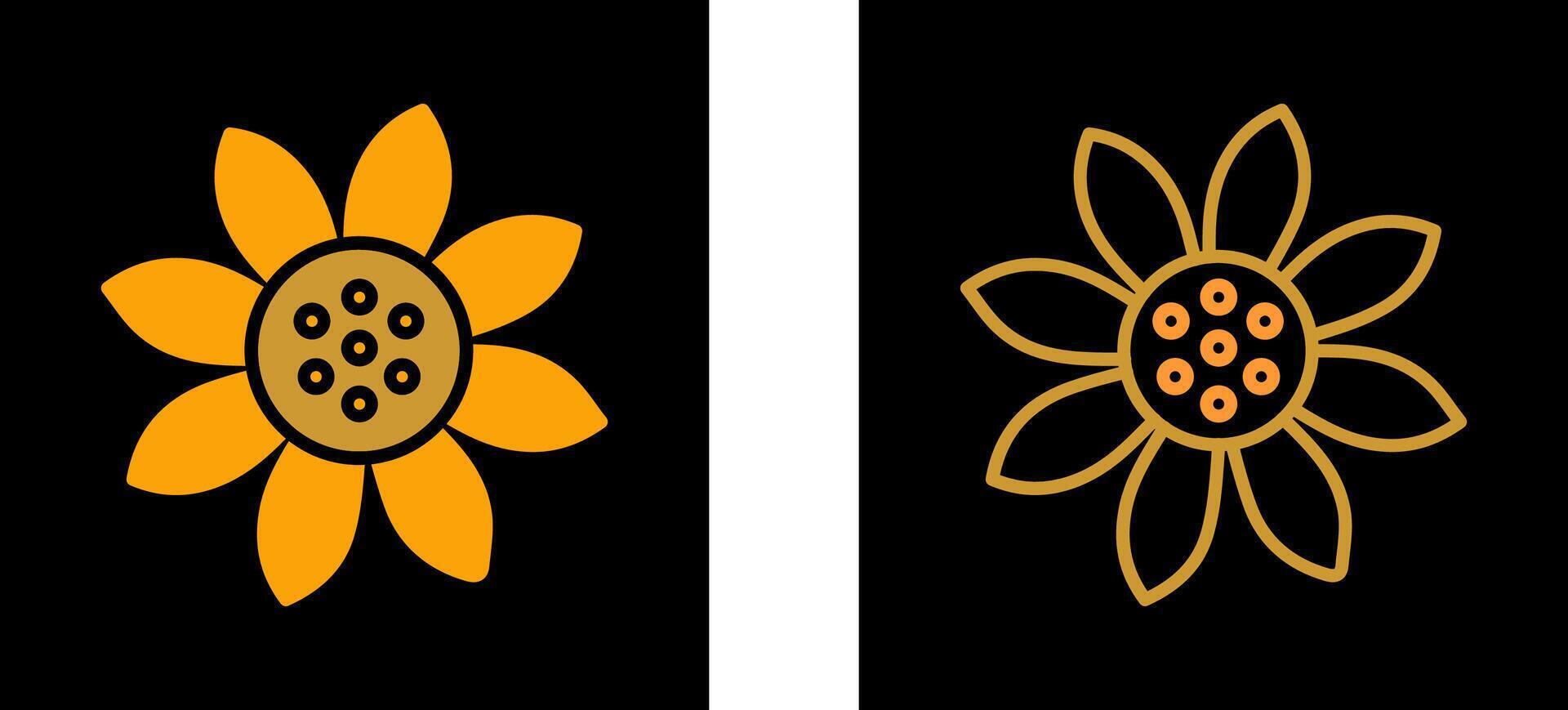 Sunflower Vector Icon