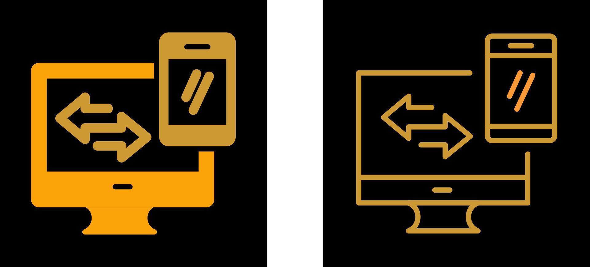 Data Synchronization Vector Icon