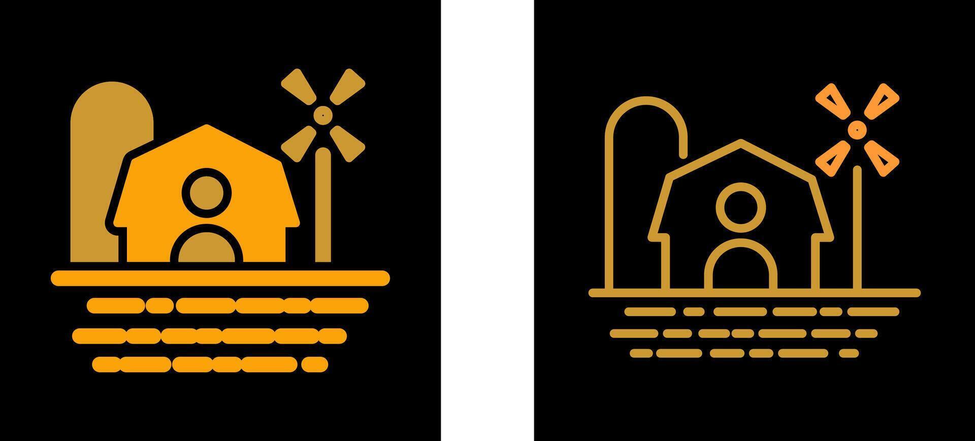 Farm House Vector Icon