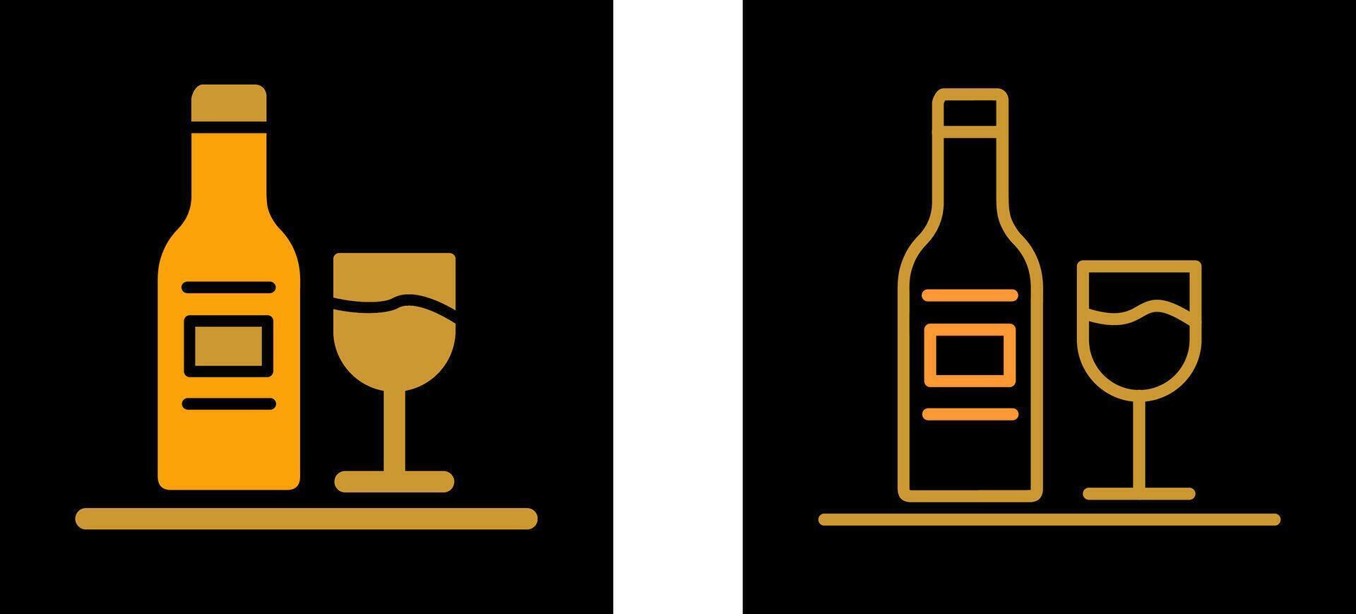 icono de vector de alcohol