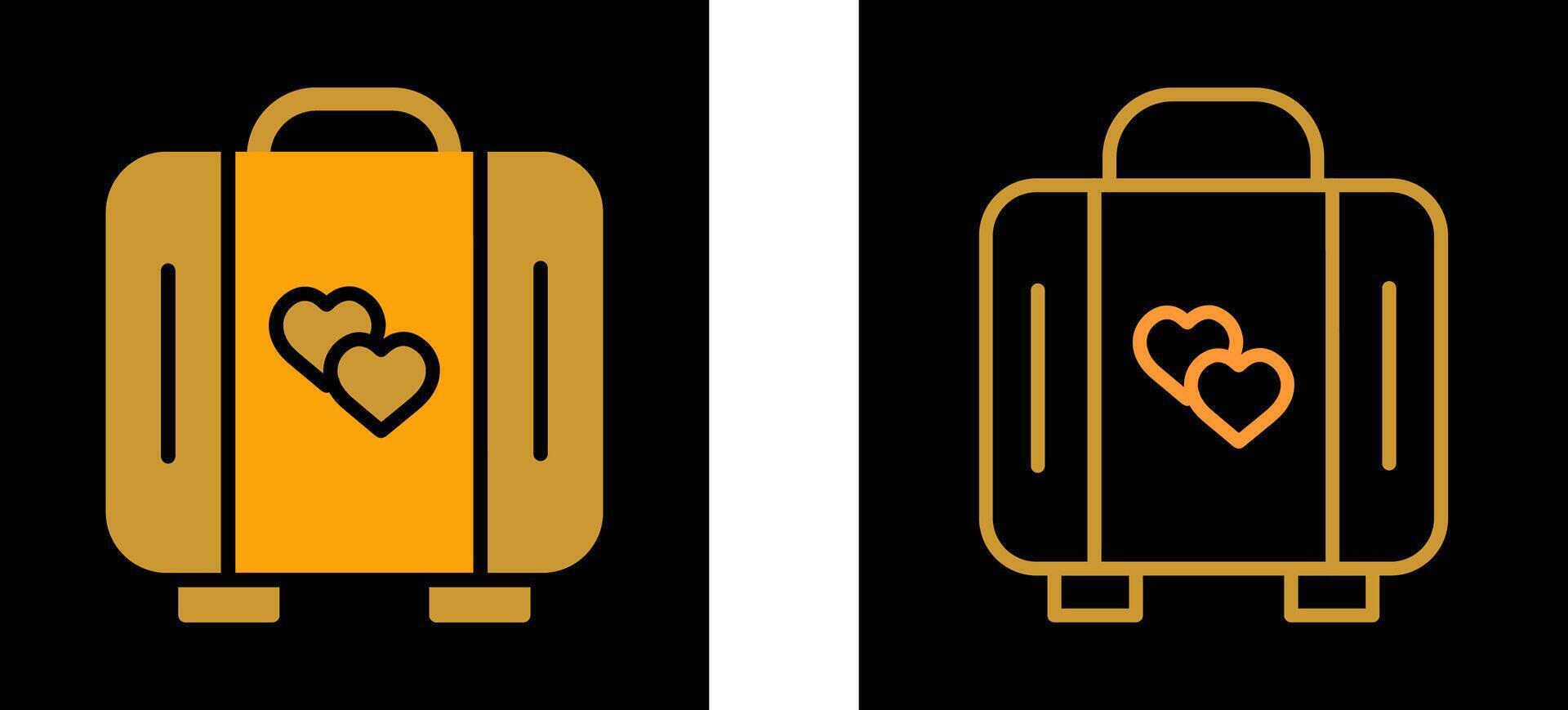 Lover Suitcase Vector Icon