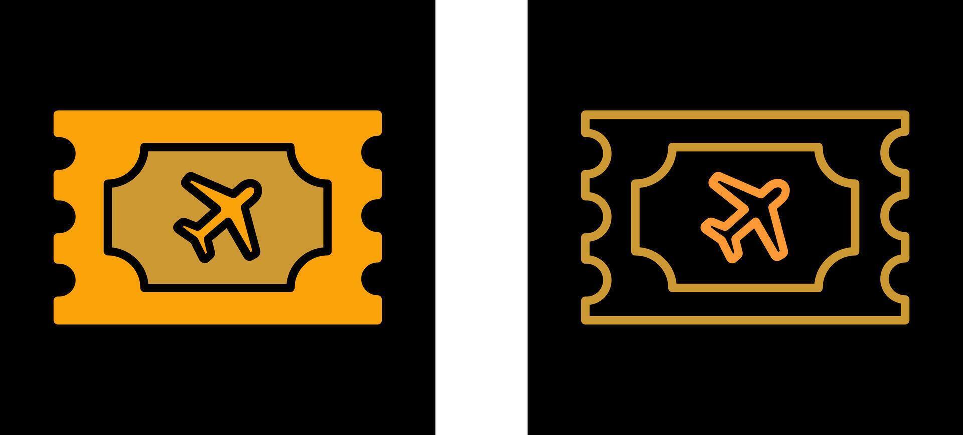 Plane Tickets Vector Icon