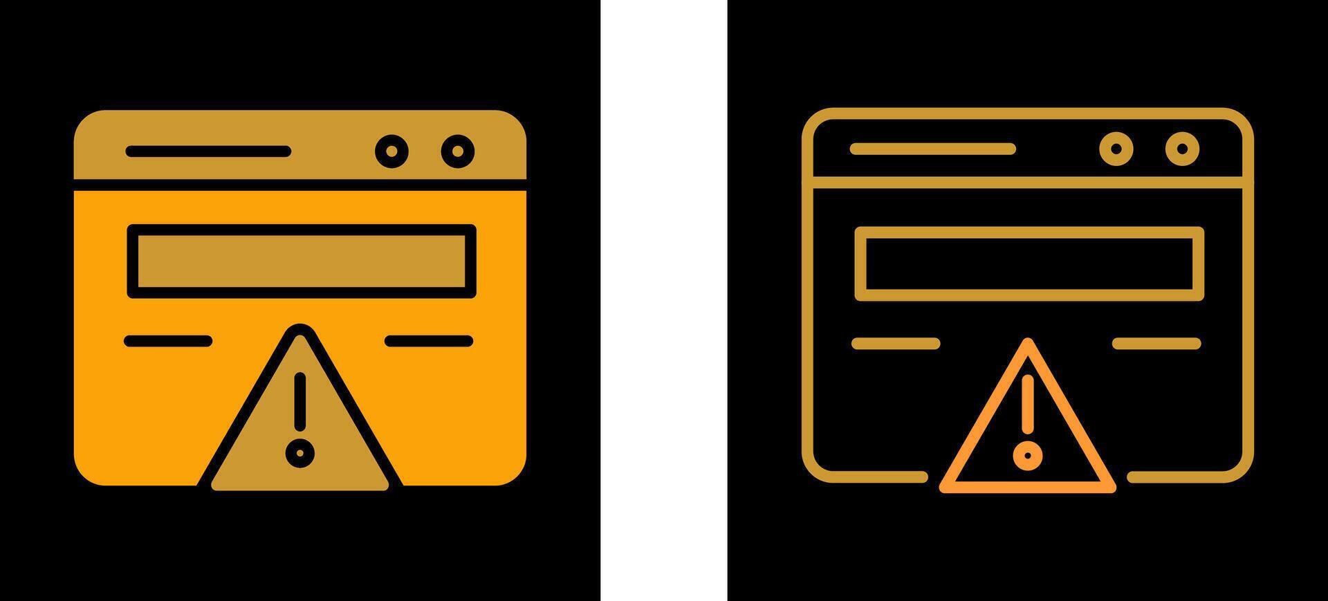 Web Error Vector Icon