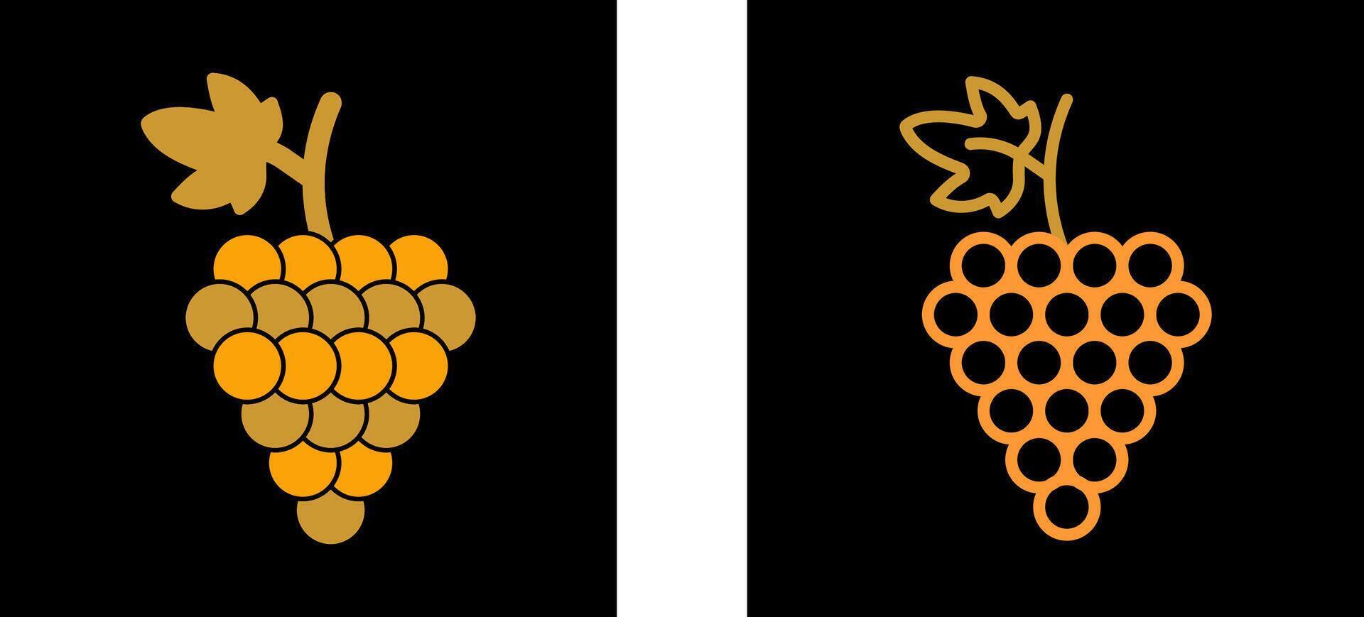 Grapes Vector Icon